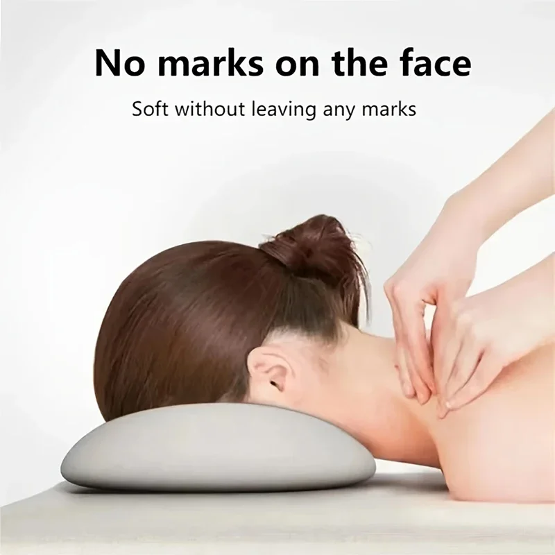 Ergonomics Lying Down Pillow Sleeping Memory Foam Breathable Head Rest Bed Pillow Body Massage Face Rest Pillow for Beauty Salon