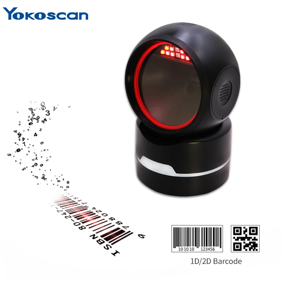 MP6800H 2D Wireless Scanner QR Code Reader Bluetooth Function for POS Restaurant Supermarket Library