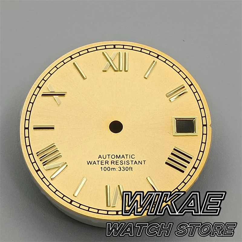29mm Sunburst Roman Numerals  Watch Dial Silver Gold Rose Index Suitable For NH35 NH36 Movement Watch Accessories Repair Tools
