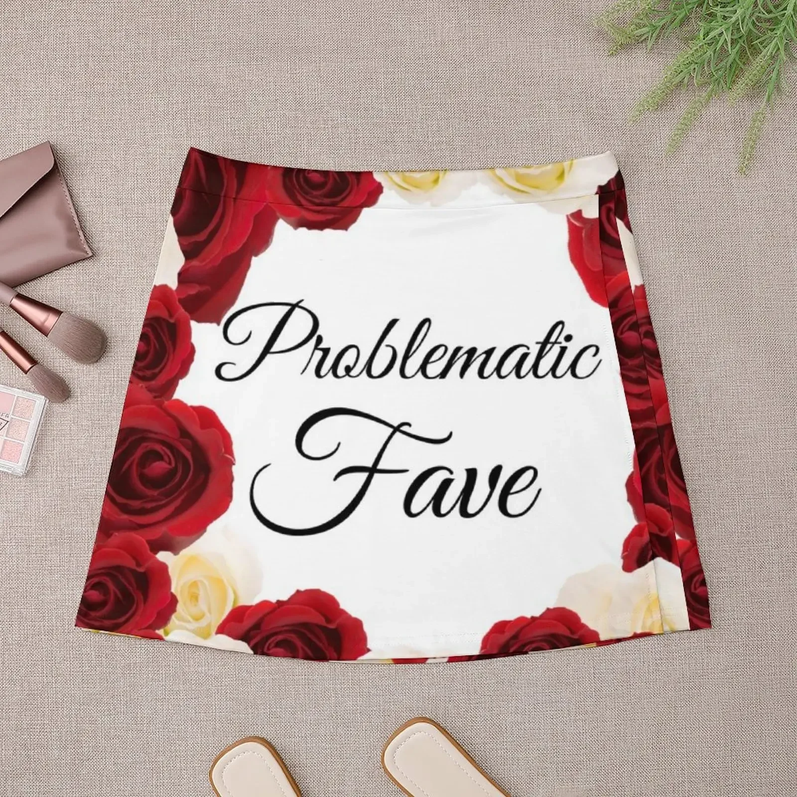 Fave problemática mini saia moda roupas coreanas saia escolar mini saia