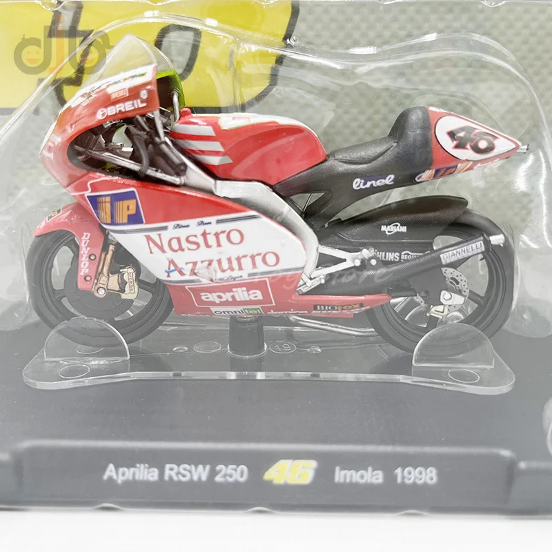 1:18 Diecast Motorcycle Model Toy Aprilia RSW 250 1997/1999 Sports Racing Bike Miniature Replica Collection