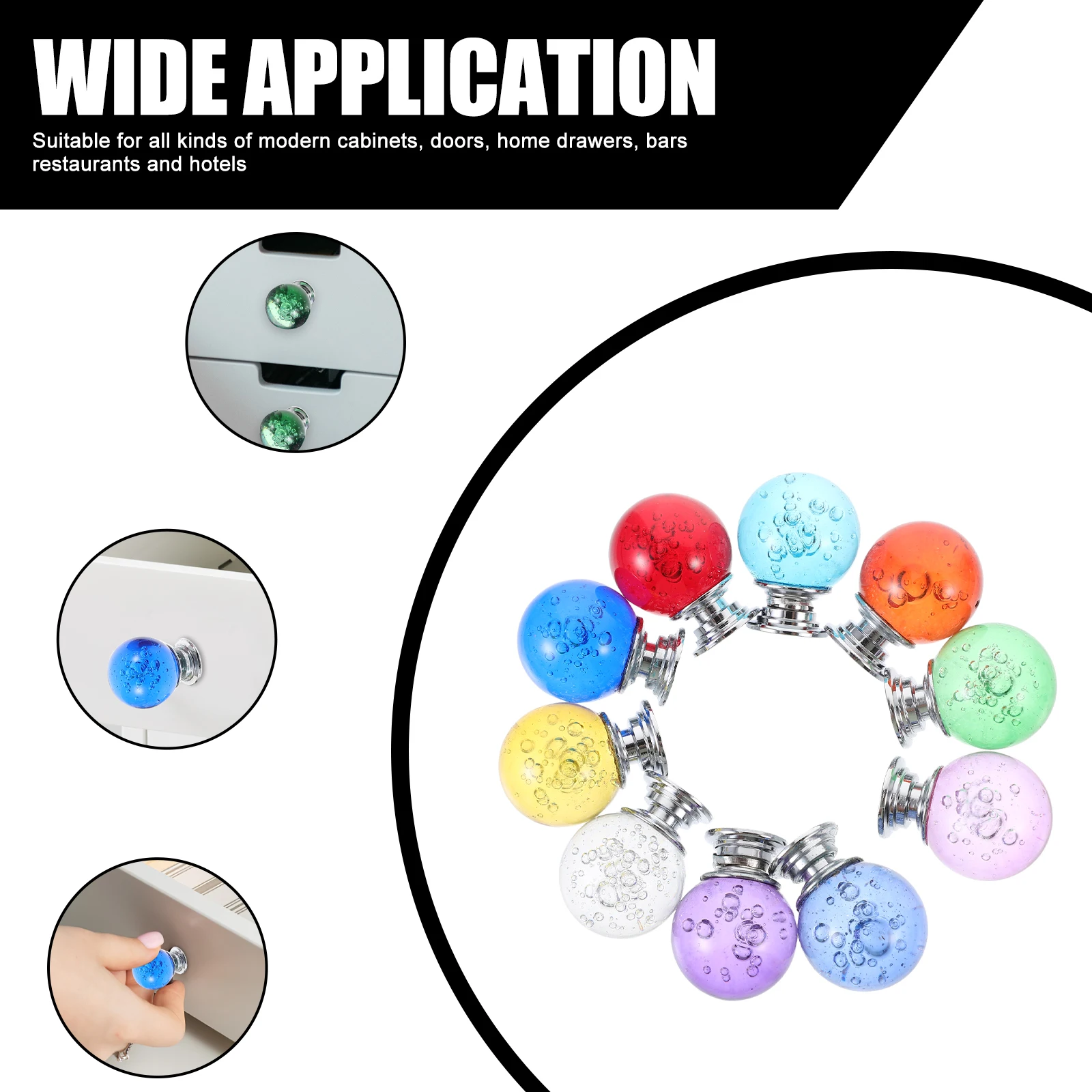 

10 pcs Drawer Knobs Cabinet Pulls Single Unique Cabinet Knobs Hole Cupboard Handle Decorative Furniture Hardware