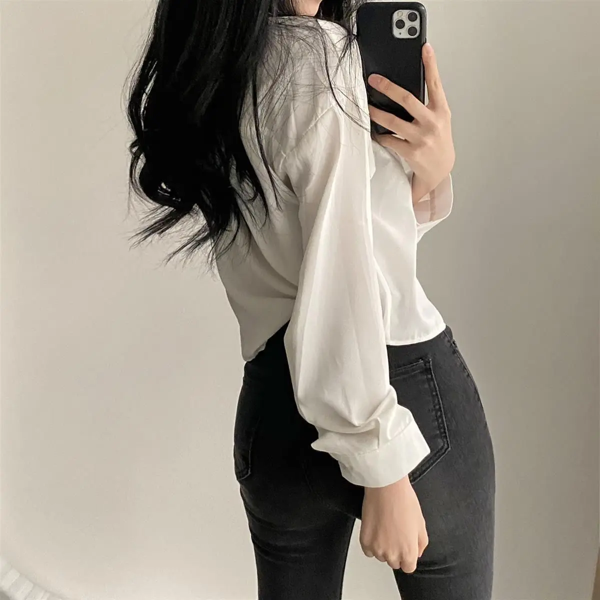 Shirts Women Korean Style Vintage Fashion Turn-down Collar All-match Design Single Breasted Crop Top BF Ladies Harajuku Leisure