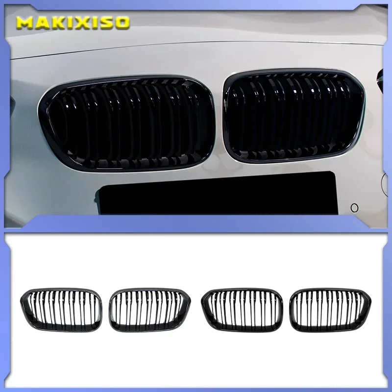 Ricoy Gloss Black For BMW F20 F21 120i 118i 116i 116d M135i M140i 2015 2016 2017 2018 Hatchback Sport Kidney Grill Grille