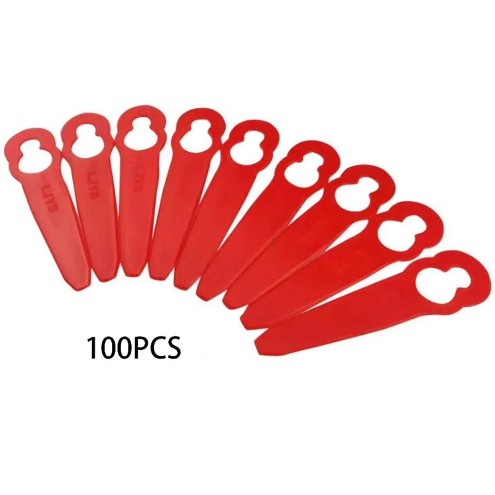 100Pcs Replacement Plastic Blades Accessories for STIHL Polycut 2-2 FSA 45 Lawnmower Trimmer Grass Cutter