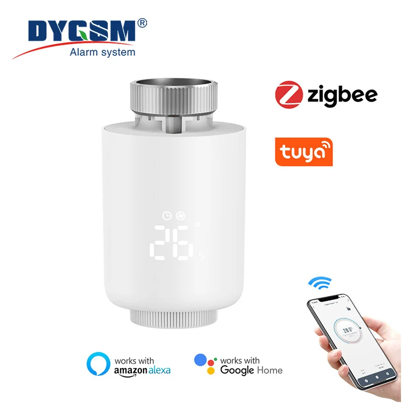 

Смарт-термостат Tuya ZigBee3.0, привод радиатора, TRV, термостатический клапан, контроллер работает с Alexa Google Home