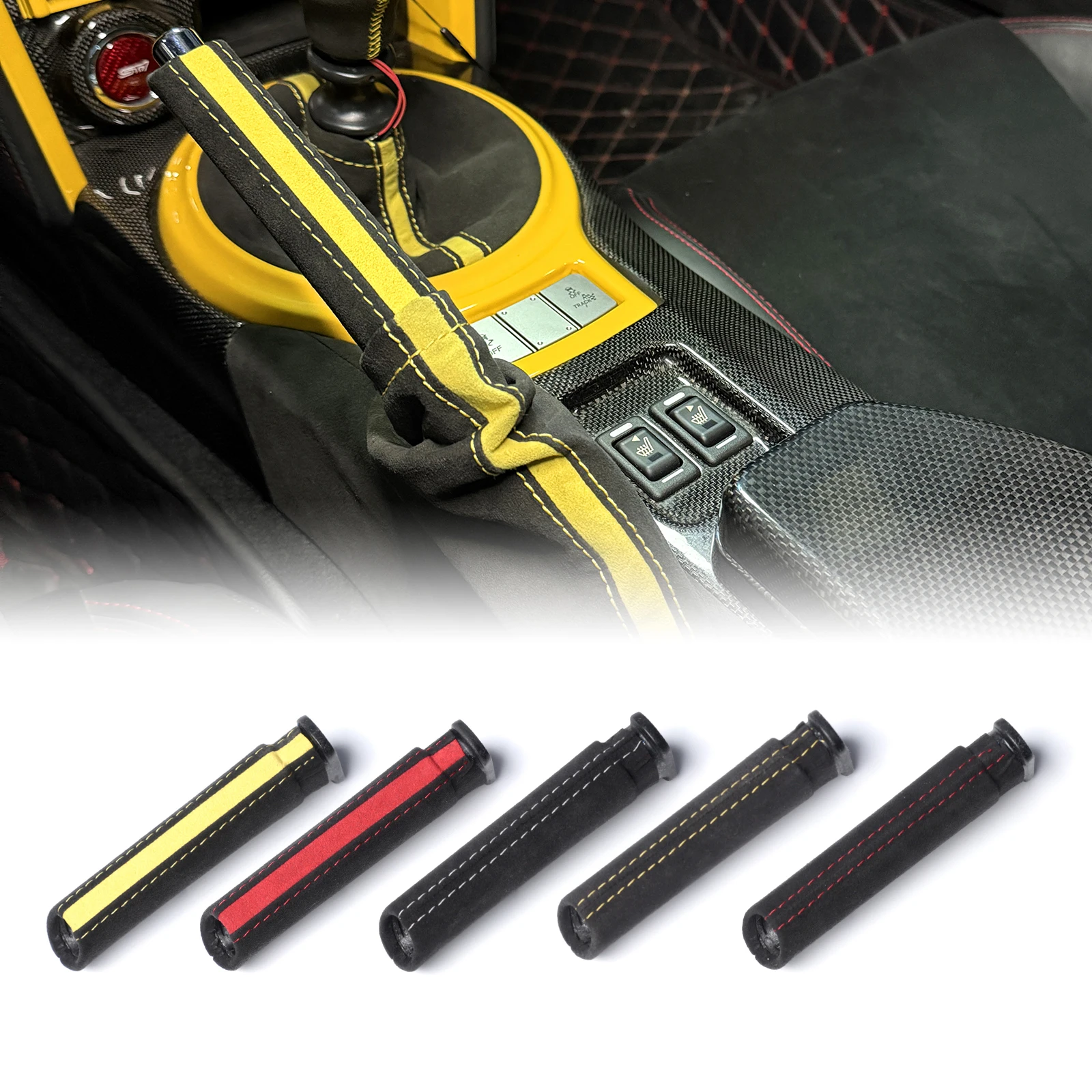 Handbrake Grip Handle Lever Hand Brake Trim Cover For Toyota GT86 2013-2021 GR86 Subaru BRZ 2022-2025 Car Interior Accessories