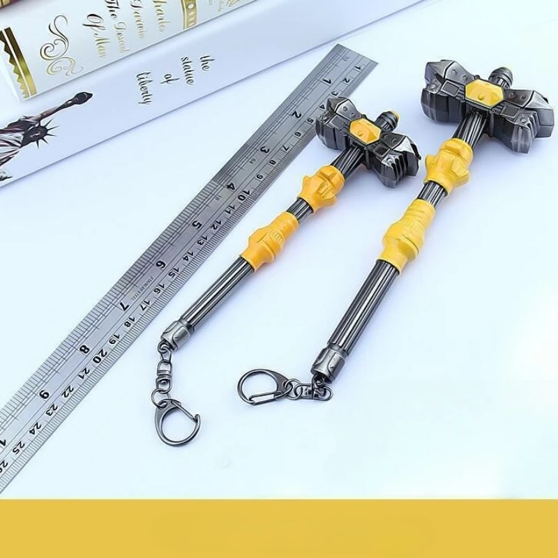 18cm/7,09in o último cavaleiro martelo armas modelo brinquedo ornamentos coleções exibição de mesa presentes de aniversário para menino prop bobbies