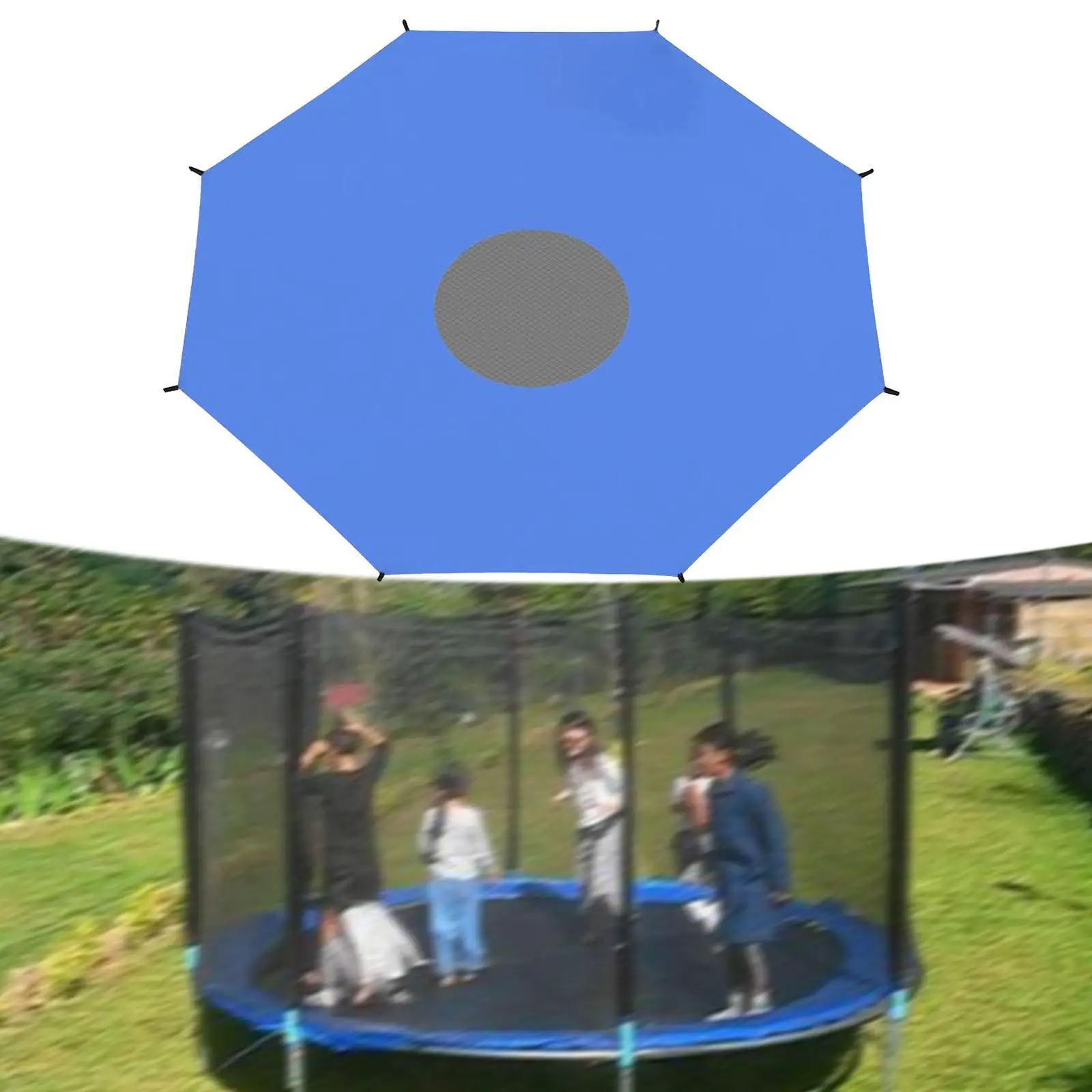 Trampoline Shade Cover Trampoline Shade 3.42M Trampoline Accessories Easy to Install Outdoor Waterproof Trampoline Awning