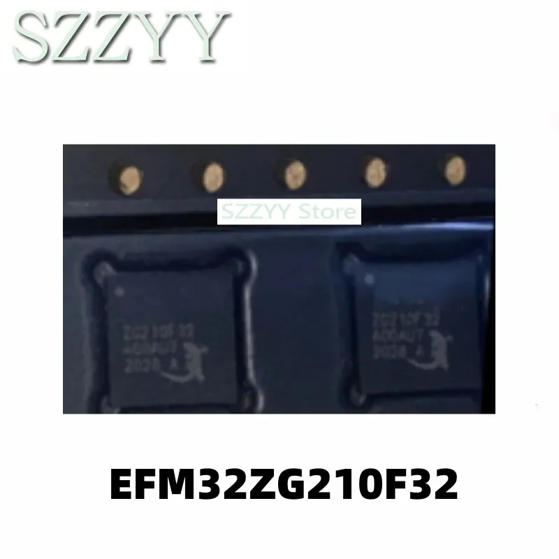 5PCS EFM32ZG210F32 ZG210F32 QFN32 Encapsulated Embedded Microcontroller Chip
