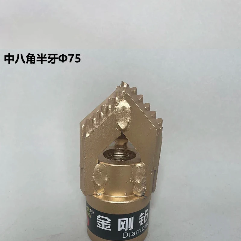 High quality full tooth 3 wing alloy drill bitbig/Well drill middle octagonal arc angle Drilling ,mud pump fitting 3 blade drill