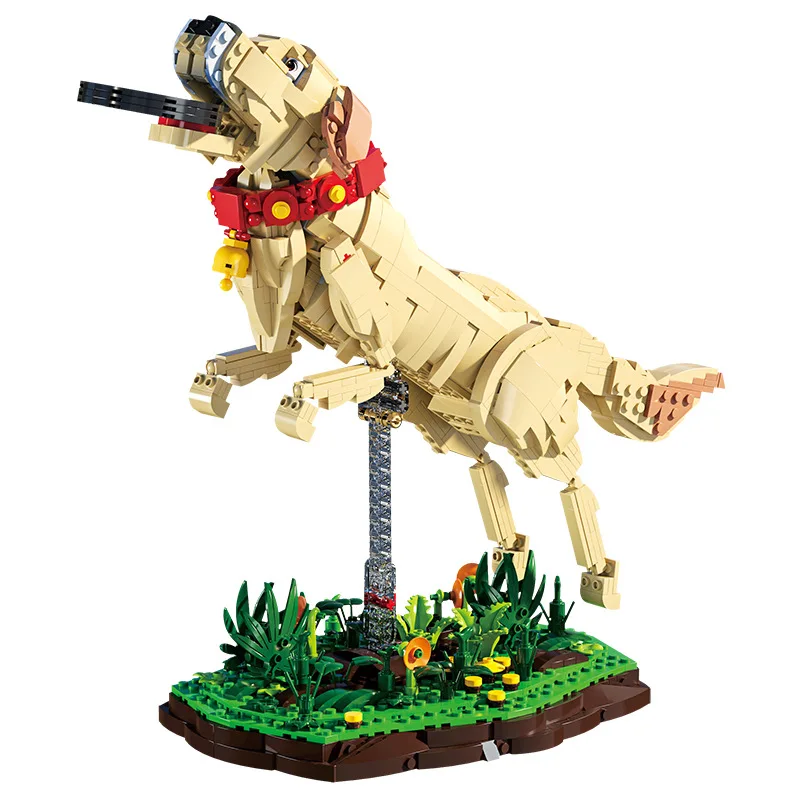 

Labrador Retriever Building Blocks Toy for Kids, DIY Pet Dog Model Brick Set Gift