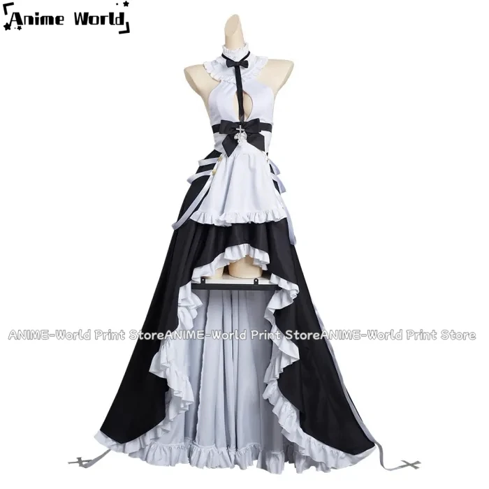 

《Custom Size》Anime Azur Lane - Kms August Von Parseval Maid Dress Outfits Halloween Carnival Suit Cosplay Costume