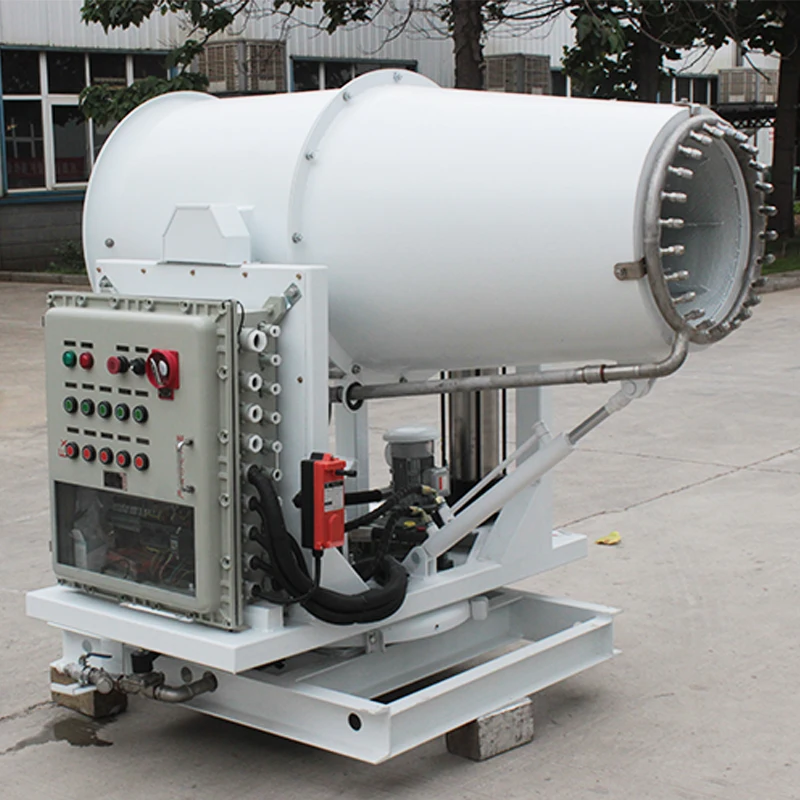 Factory Direct Sale 20-150m Industrial Use Remote Control Dust Fog Cannon Low Noise Mist Cannon Machine