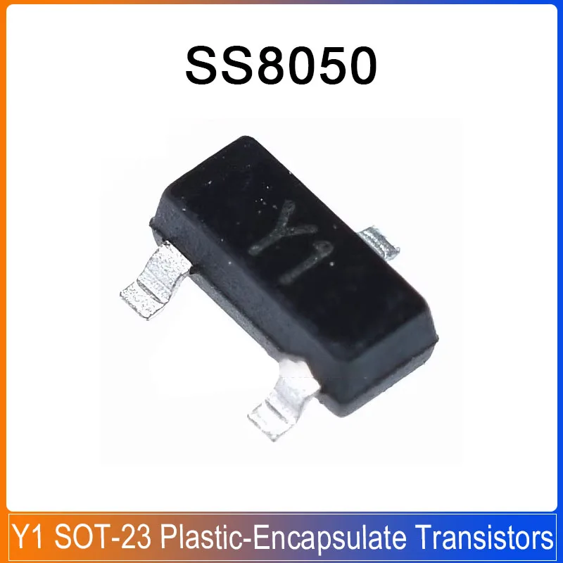 100-3000PCS SS8050 SOT-23 MMBT8050 Y1 High current patch triode Plastic-Encapsulate Transistors