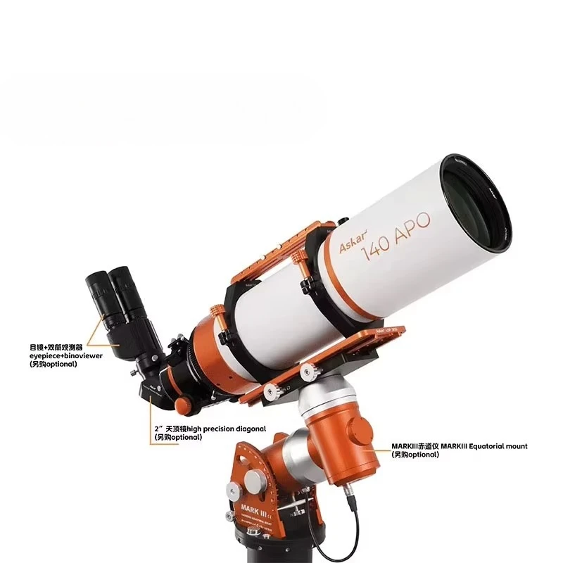 TeSeek Askar 140APO 140mm Aperture F7 Professional Astronomical Telescope with 1.25-inch/2-inch Interfaces