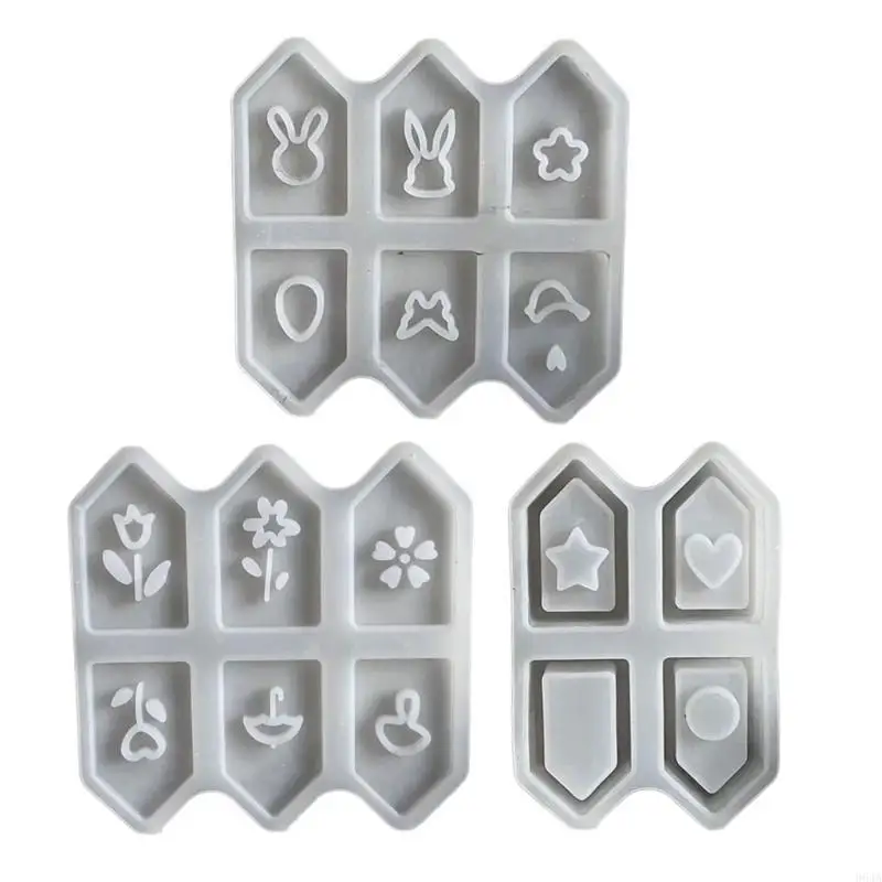 

3Pcs Easy Release Silicone House Ornament Molds For Home Bakers And Crafters 964A