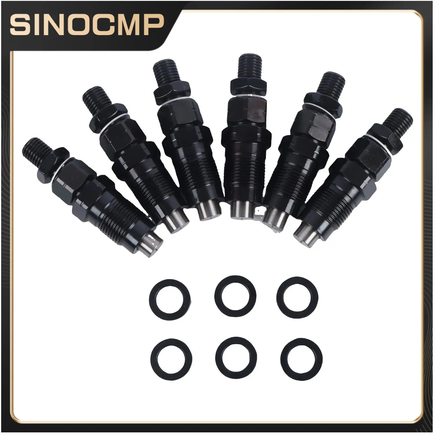 

6pc HZ Fuel Injectors 093500-3400 23600-64050 For Toyota Landcruiser Engine Parts Fuel Supply System Fuel Pumps Brand New
