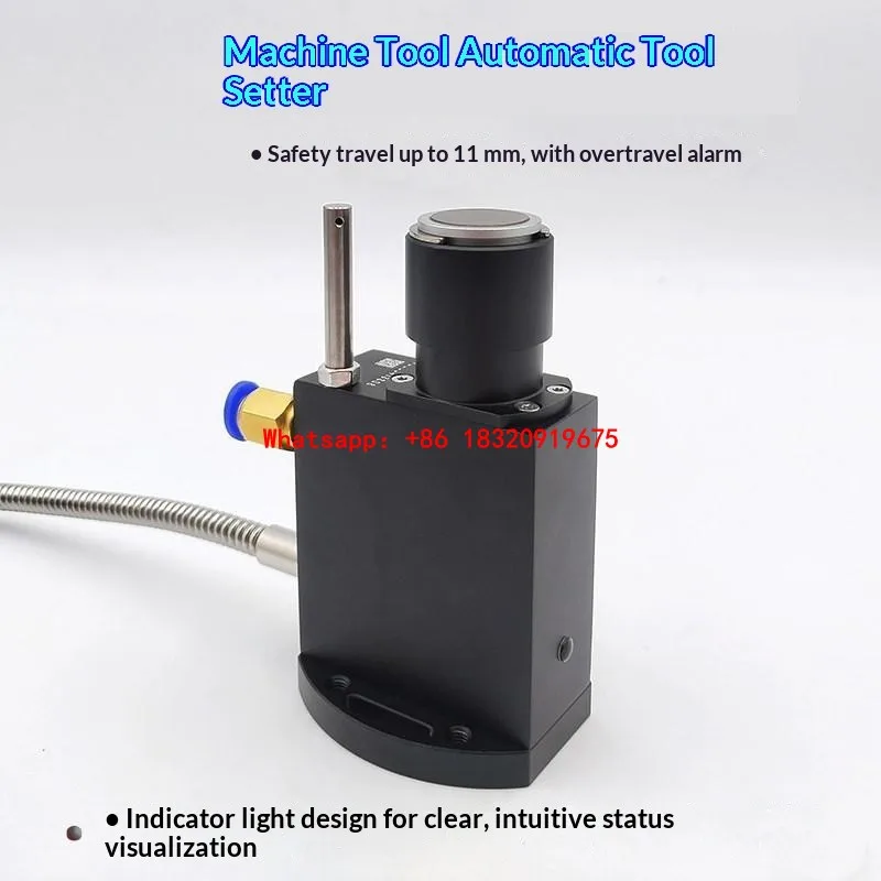 DTS-200 photoelectric tool setter for machining centers, tool breakage detection, and Z-axis tool setter for CNC machine tools.