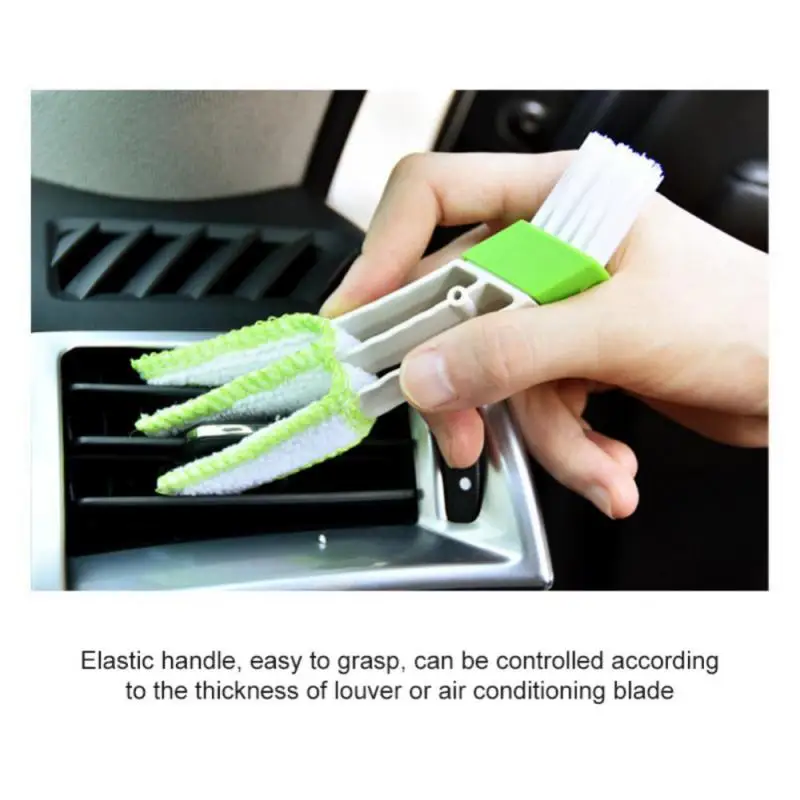 Car Air Conditioning Vents, Brush The Car Seams, Clean The Corners With A Double Headed Brush