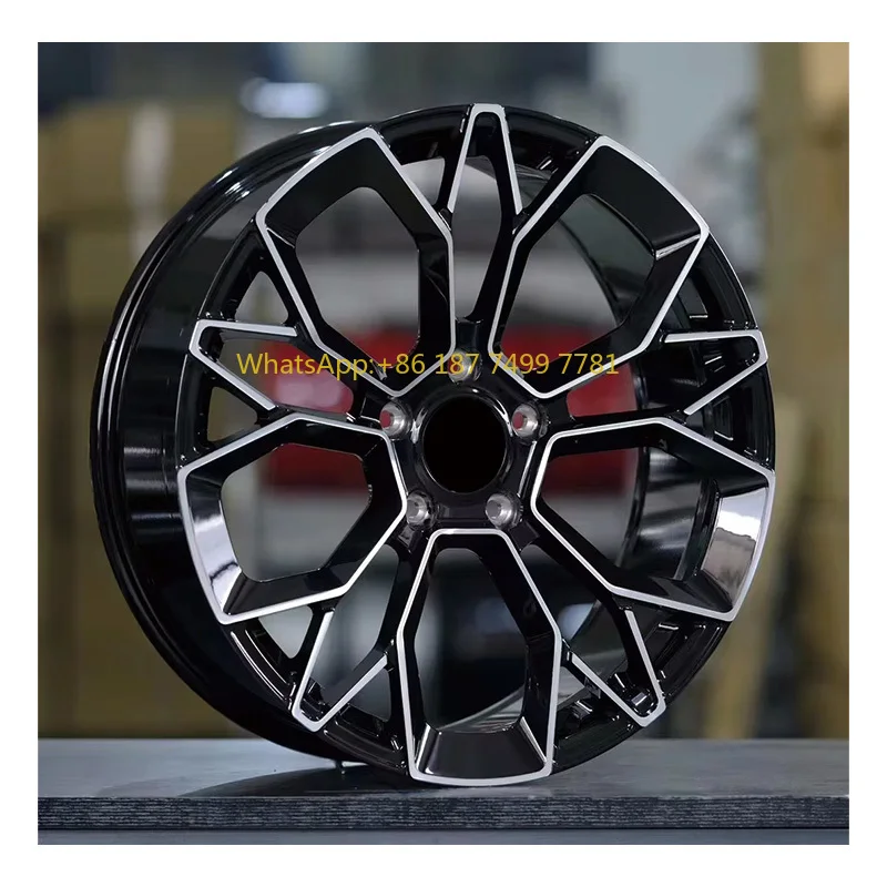 

6061-T6 Легкие глянцевые черные колеса с машинной поверхностью 18, 19, 20, 21, 22, 23, 24-дюймовые кованые колеса на заказ для ...