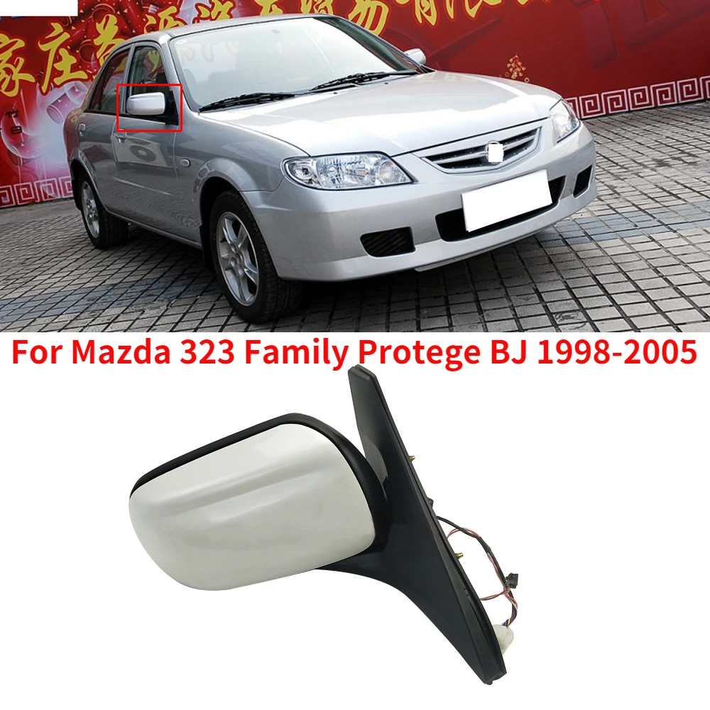 

CAPQX 3/5wire For Mazda 323 Family Protege BJ 98-05 Outside Rearview Mirror Side Mirror Reverse Mirror BVED-69-12Z / BVED-69-18Z