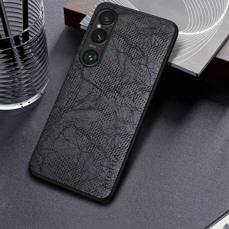 Case for Sony Xperia 1 10VI Business wind cortex pattern Leather cover for XPeria 1VI case