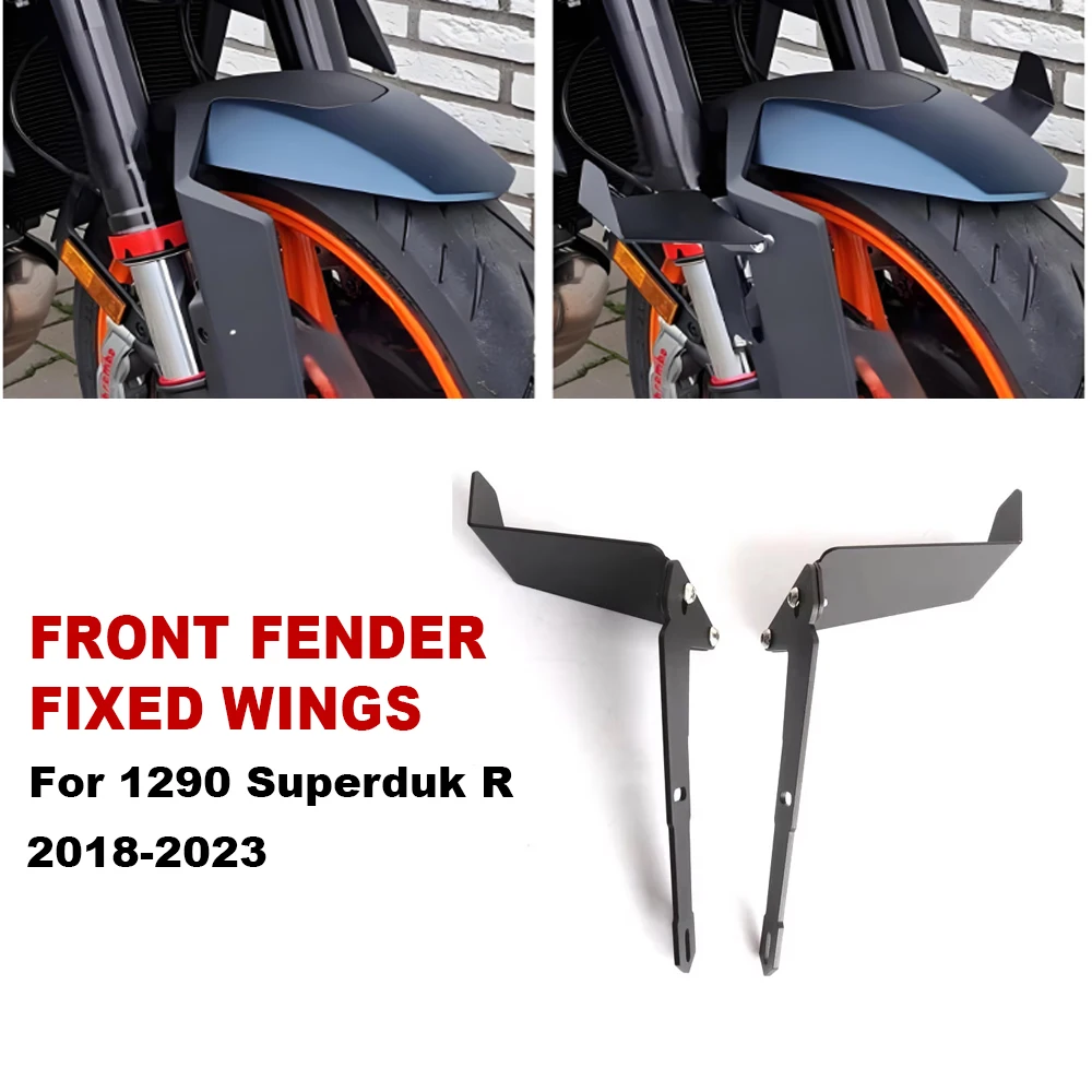 

For 1290 Superduk R 2018-2023 New Motorcycle Accessories Adjustable Front Fender Fixed Wings Mudguard