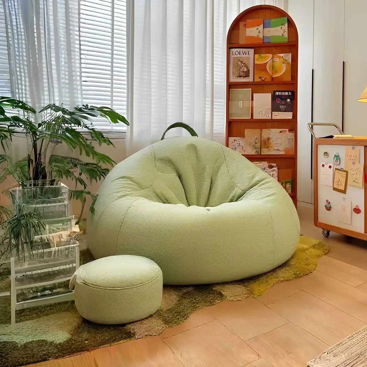 

120X100CM Sofa Bean Bag Living Room Balcony Internet Celebrity Tatami Chair Small Apartment Single Leisure Chair