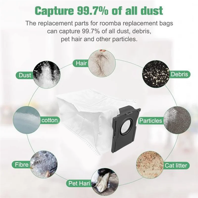 【ยอดนิยม】ถุงเก็บฝุ่นทดแทน 6 ชิ้นสําหรับ Dreame Mova G30 Pro/อุปกรณ์ทําความสะอาดในครัวเรือนที่มีประสิทธิภาพเป็นพิเศษ