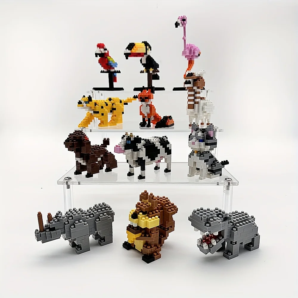 

Moc Miniature Animal Building Block Toys, Creative Puzzle Animal Ornaments, Birthday Gifts for Teenagers, Christmas