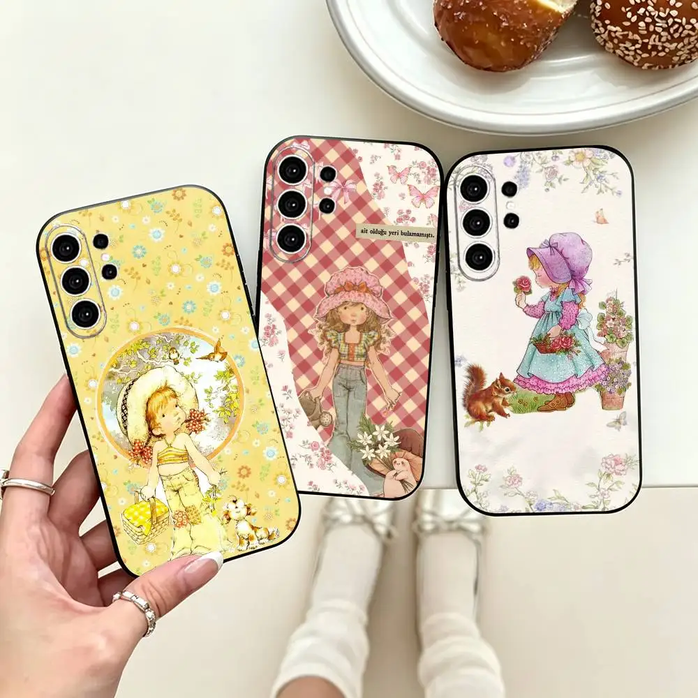 S-Sarah K-Kay Little Gir  Phone Case Black Silicone Soft For Samsung S25,S24,S21,S22,S23,S30,Ultra,S20,Plus,Fe,Lite