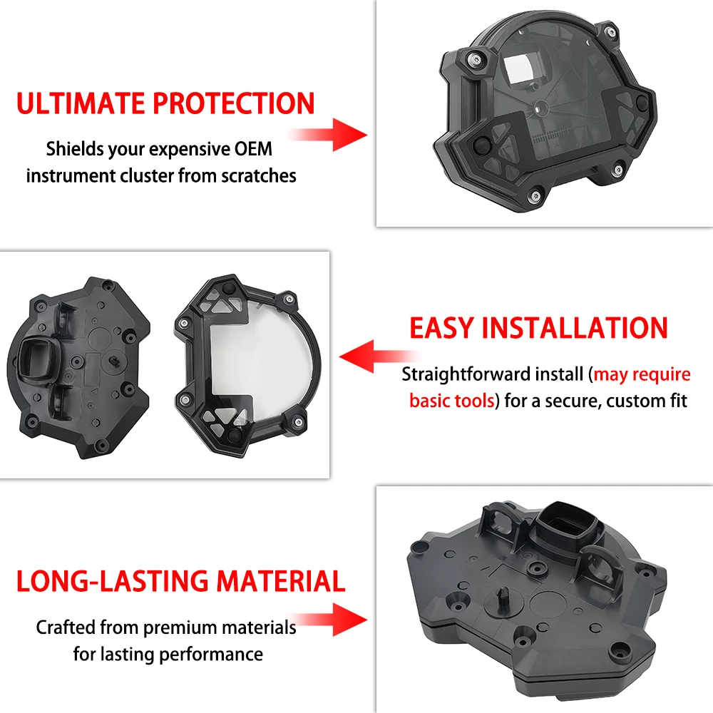 لكاواساكي Z900 Z650 Z400 2017 2018 2019 موتو أداة حالة عداد السرعة أداة قياس عداد المسافات مقياس سرعة الدوران الإسكان غطاء