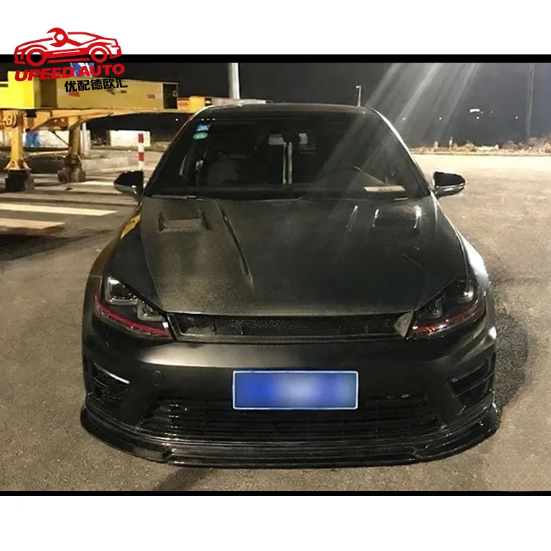 Suitable for VW GOLF 7 R GTI Rline Volkswagen MK 7 Modified ASPEC Hood Cover Forged Carbon Fiber Bonnet