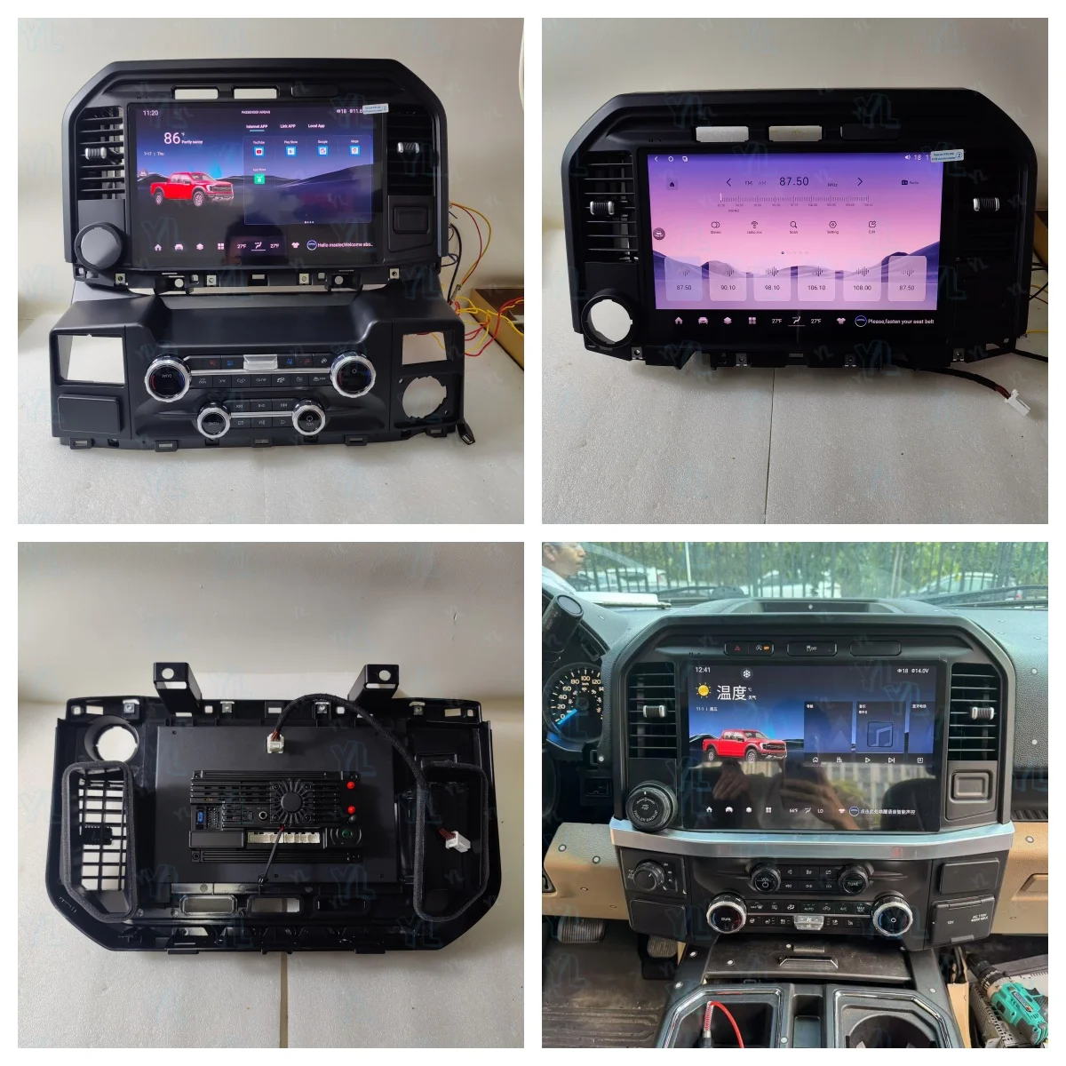Wireless Carplay Android 13 Auto GPS Navigation For Ford F-150 F150 2015 -2024 RAPTOR Multimedia Player Car Radio 13.3