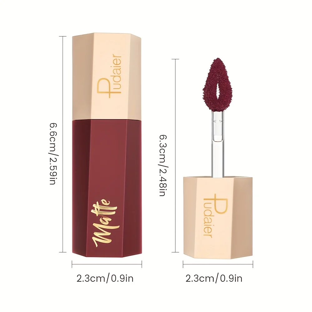 Velvet Matte Lip Tint Nude Waterproof - Long Lasting Lip Stain, Transferproof Kissproof Liquid Lipstick