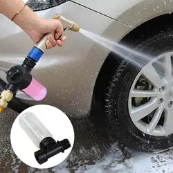 Generador de espuma para lavado de coche, botella de Spray de espuma de nieve, perilla integrada de conexión rápida para limpieza de pulverizador, herramienta de espuma de nieve