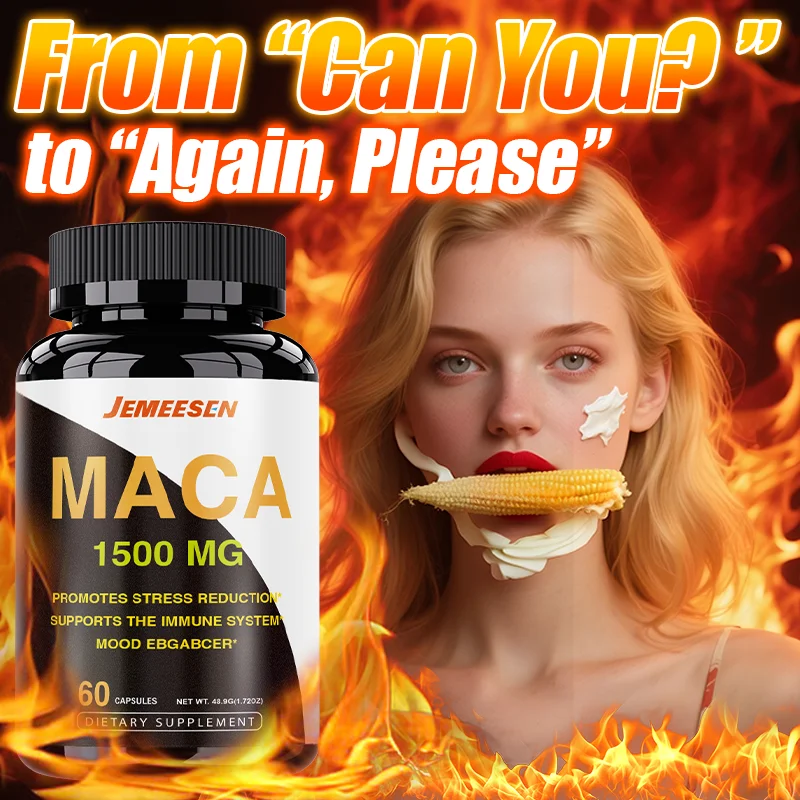 

Organic Maca Root Powder Capsules-Black Maca And Ashwagandha,Natural Energy Supplement,Boost Energy Endurance