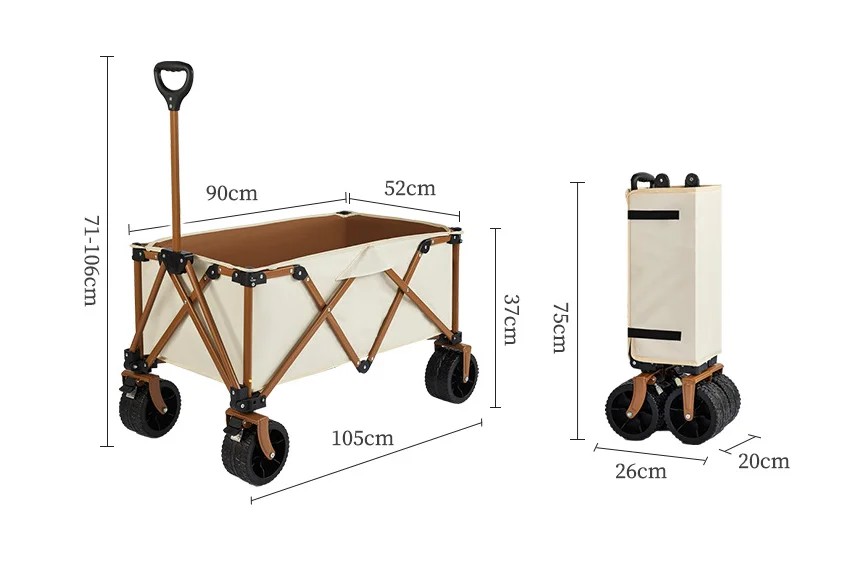 

Портативная многофункциональная складная уличная тележка для кемпинга для званых ужина, маленькие кемпинги, сумка, инструменты, одежда, посуда