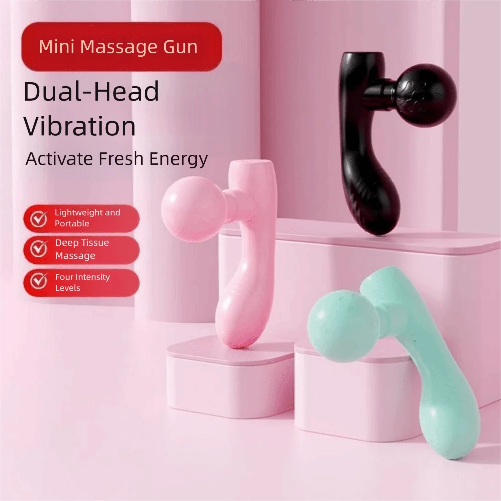 Adjustables Mini Fascia Massager Soft Massage Head Wear Resistant Deep Tissue Massage Device Portable Easy To Operate