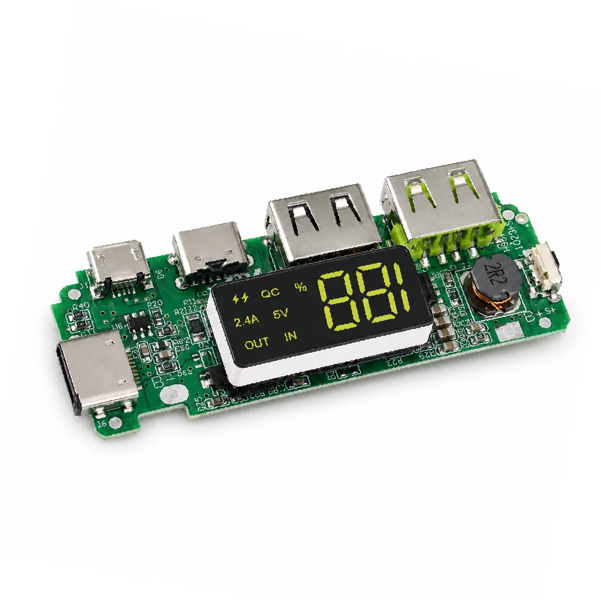 18650 Charging Board Dual USB 5V 2.4A Mobile Power Bank Module 186 50 Lithium Battery Charger Board Circuit Protection