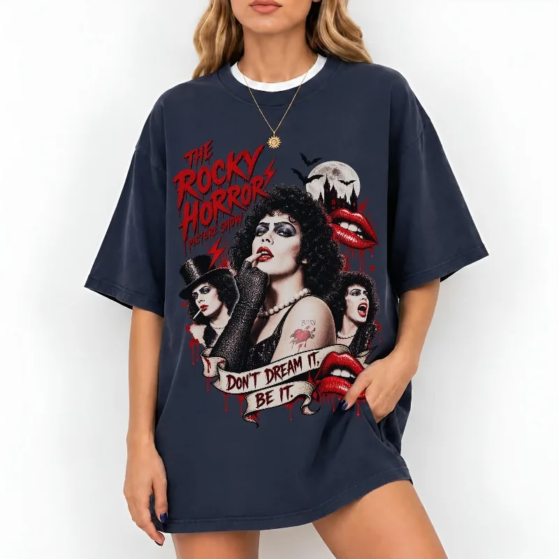 Rocky Horror Show T-shirt, Women's New Summer T-shirt Suitable for Both Men and Women, High Street T-shirt