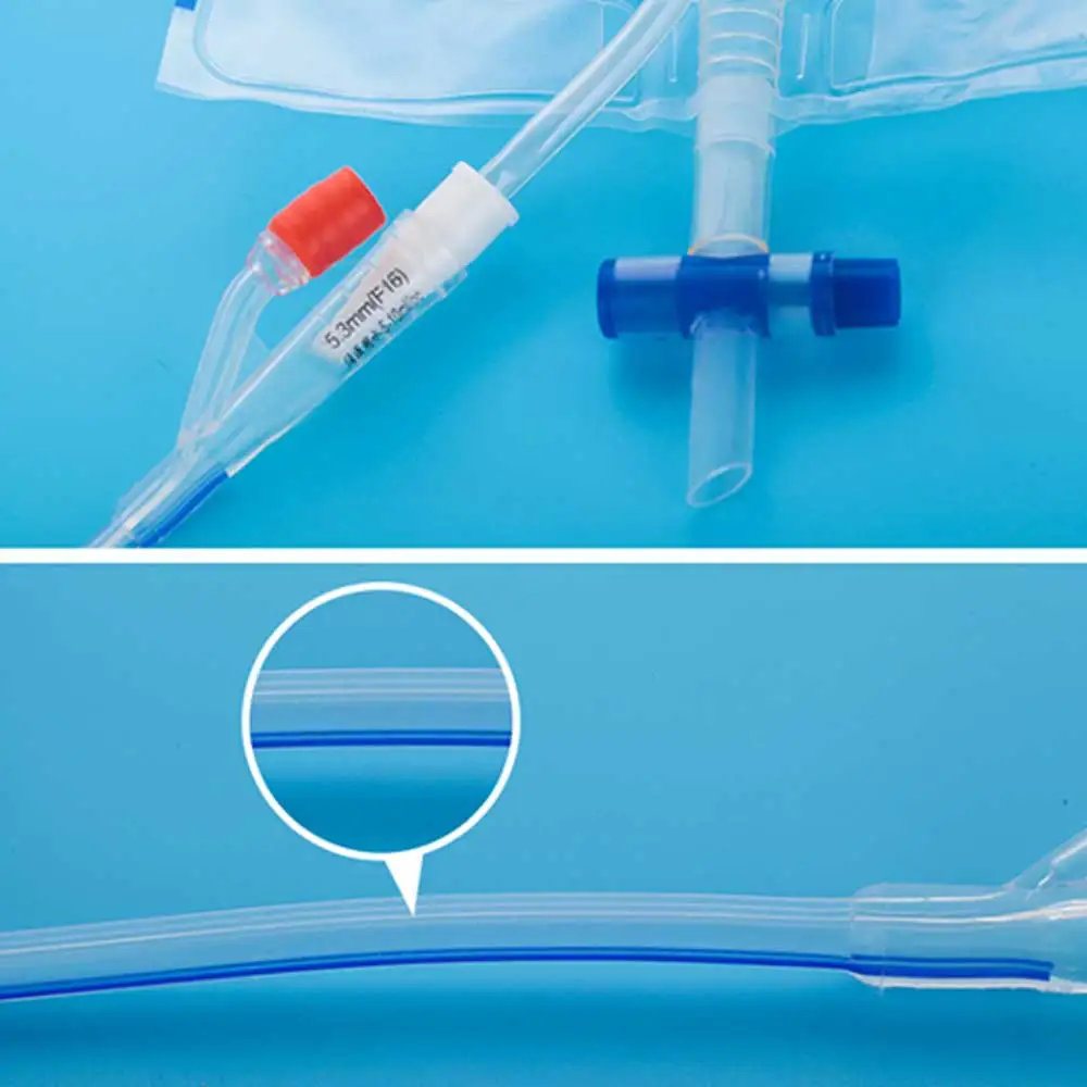 1Pc Medical 8/12/14/16/18/20/22/24Fr Silicone Urinary Catheter Disposable 2 Way Men Foley Balloon Catheter Urological Consumable