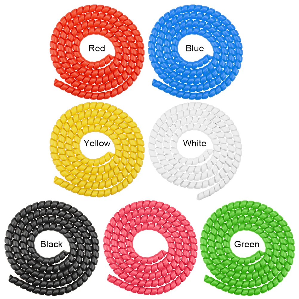 1M Line Spiral Protective Cover Tube Universal Electric Scooter Cable Protection Cover Wear- for M365 PRO 2