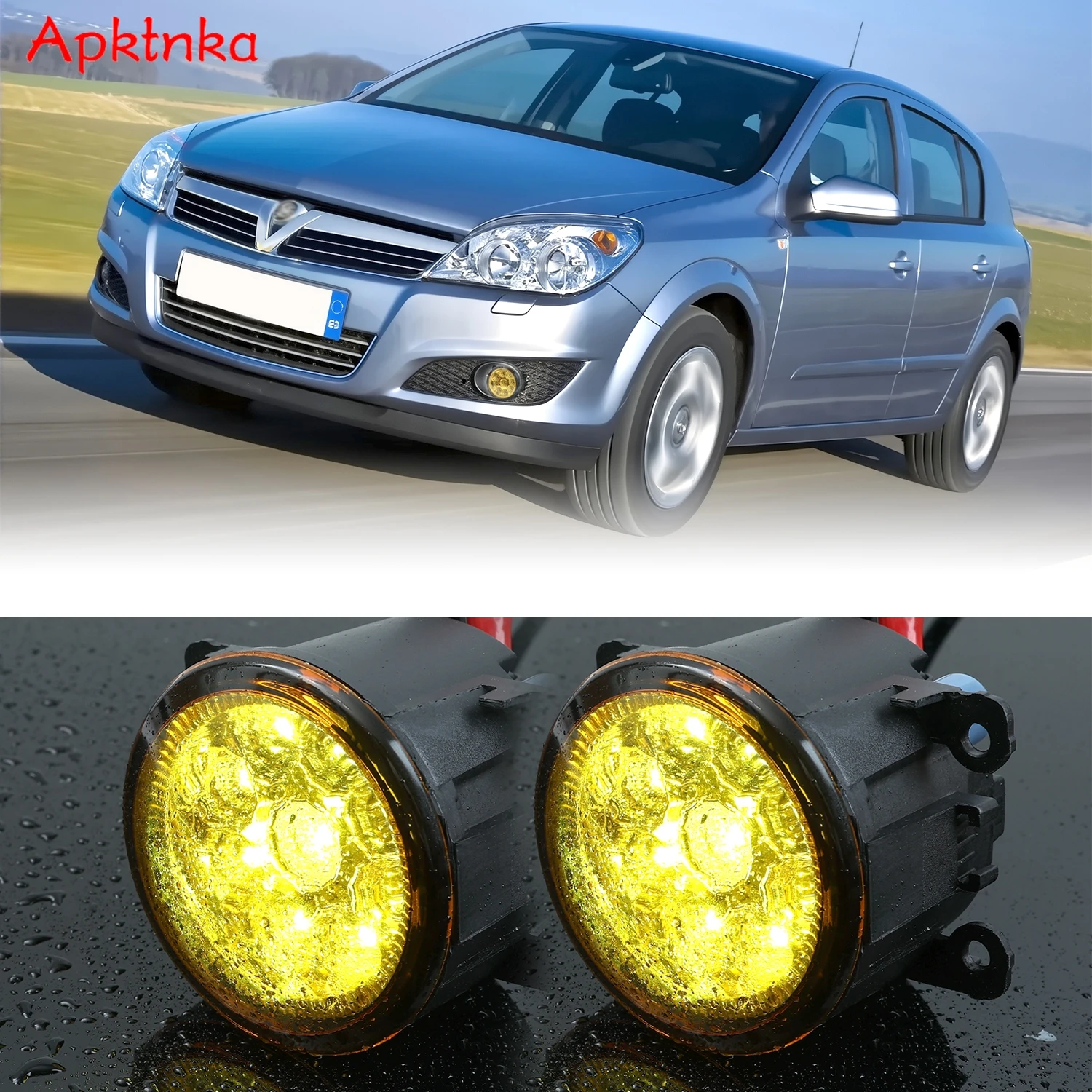 For Ford Explorer 2011 2012 13 2014 2015 Fiesta MK5 MK6 Focus 2 3 Transit LED Front Bumper Fog Lights Fog Lamp Amber Yellow 12v