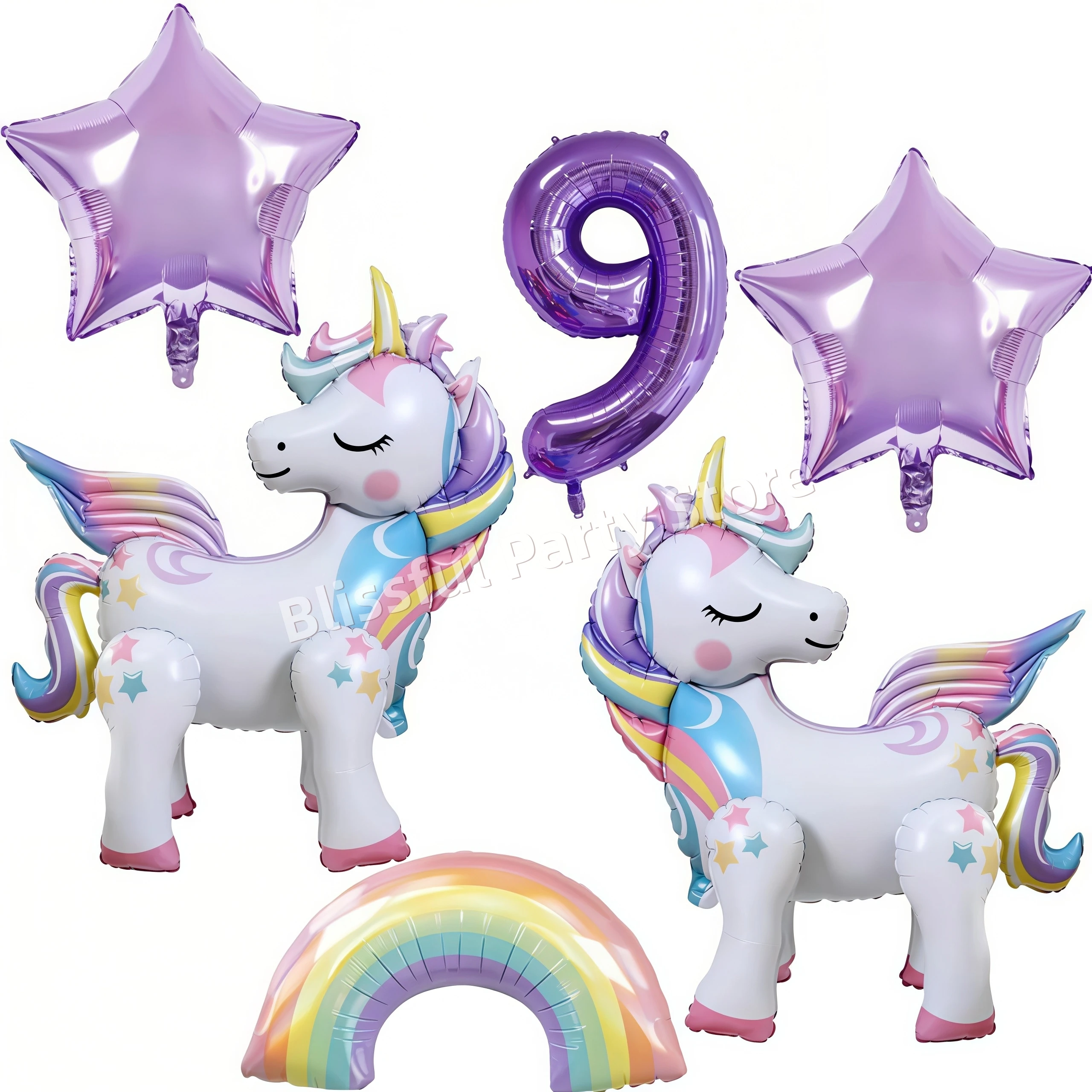 Eenhoorn Ballonnen Verjaardag Decoratie Regenboog Eenhoorn Folie Ballon Feestartikelen Kamer Decor Kinderen Meisjes Gunst Baby Douche Globos