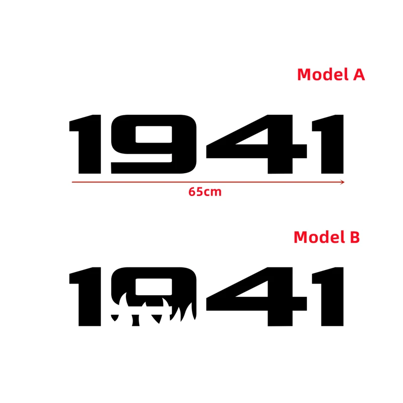 1941 Stickers For Jeep Wrangler JK JL TJ YJ Unlimited Sahara Car Body Hood Cover Engine Stickers DIY Accessories Vinyl Decals
