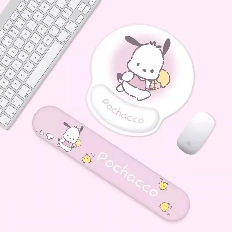 

Sanrio Pochacco Mouse Pad Girls Wrist Keyboard Soft Pad Hand Rest Office Kawaii Cartoon Computer Wrist Rest Pad