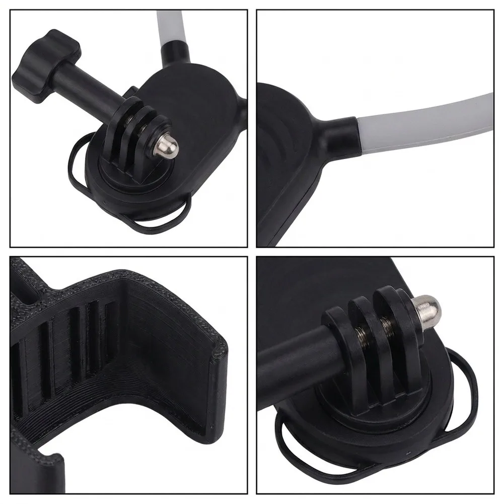 1set Neck‑Worn Chest Camera Mount Quick‑release Locking Bracket Adjustable Angle For First‑person Outdoor Video Recording