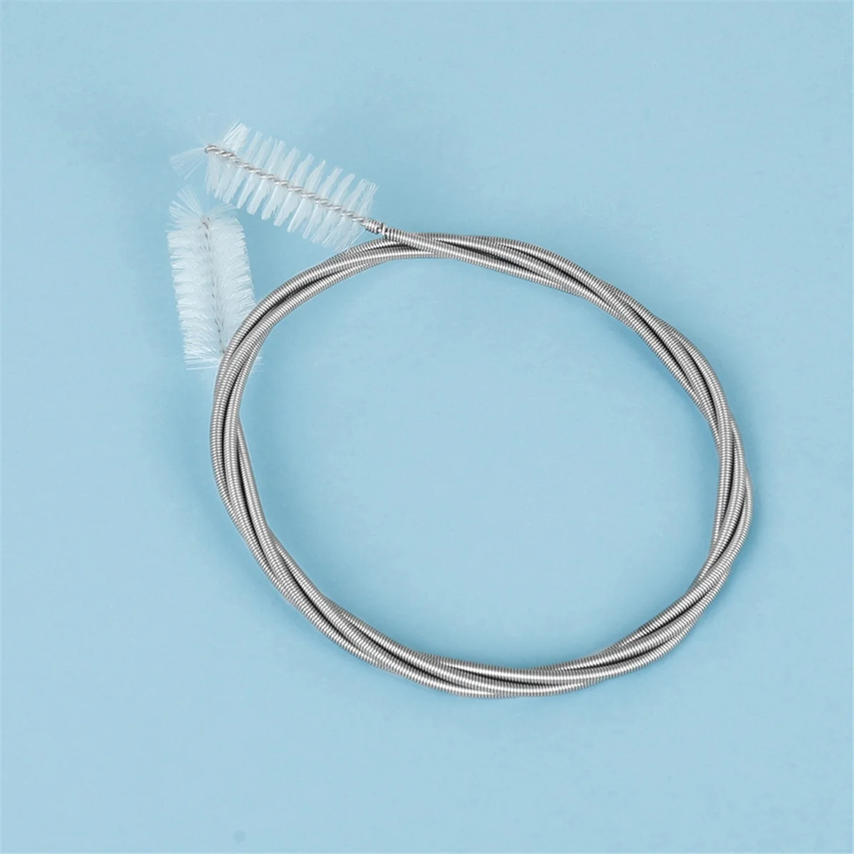 A71P الفرنسية القرن الترومبون البوق تنظيف عدة الفولاذ المقاوم للصدأ النايلون فرشاة فرشاة تنظيف الآلات الموسيقية #3